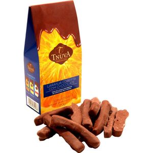 Tiras de Laranja Coberta com Chocolate Meio Amargo Kosher Tnuva 140g