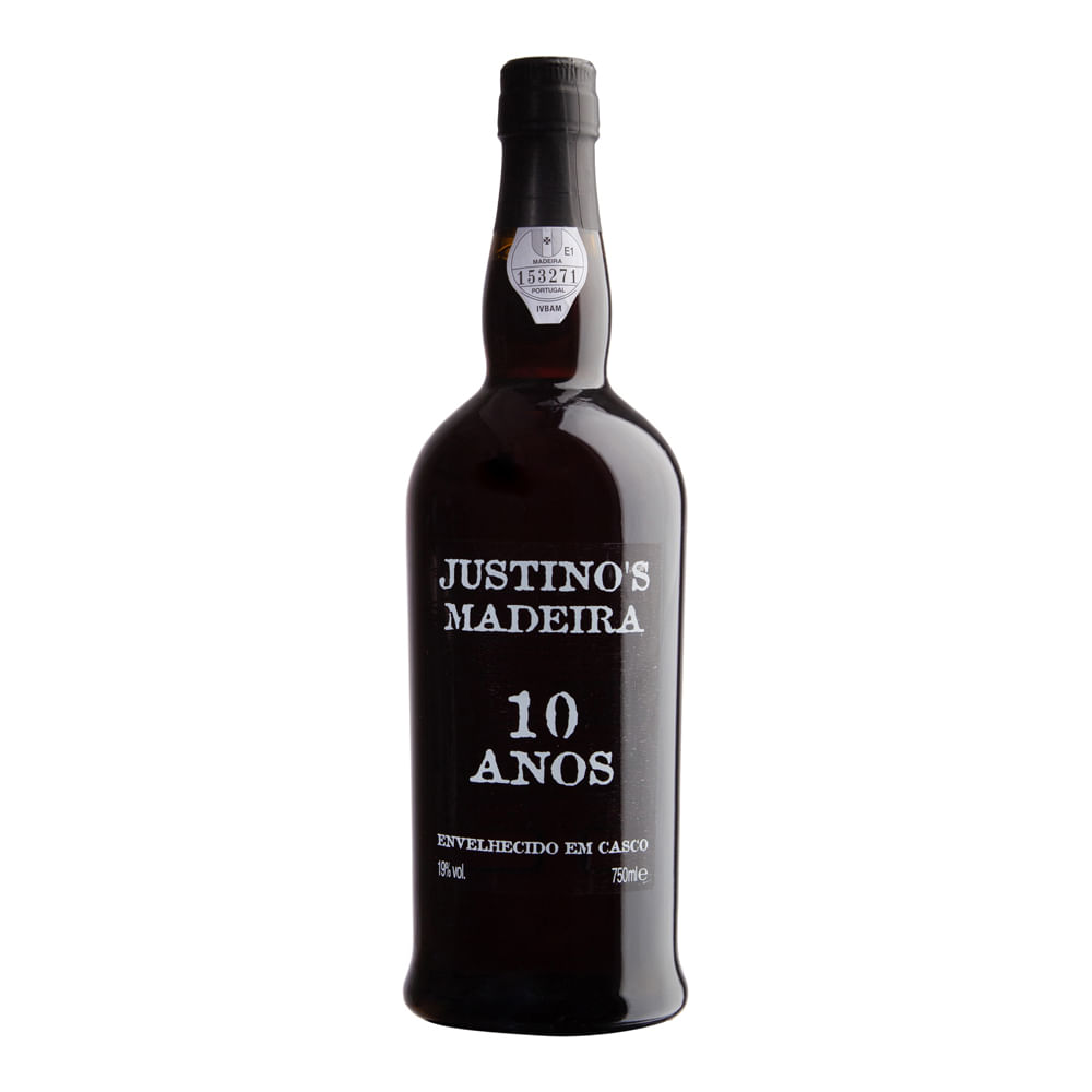 Vinho Justino's Madeira Tinto Seco Portugal 10 Anos Blend 750ml