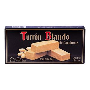 Torrone Macio de Amendoim - Turrón Blando de Cacahuere 200g