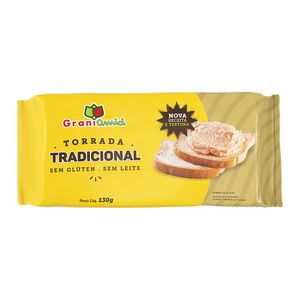 Torrada Tradicional Sem Glúten Grani Amici 130g