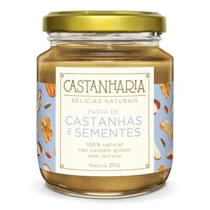 Pasta De Castanhas E Sementes Castanharia 210g
