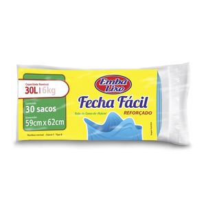 Saco de Lixo Fecha Fácil Embalixo 30L com 30 Unidades