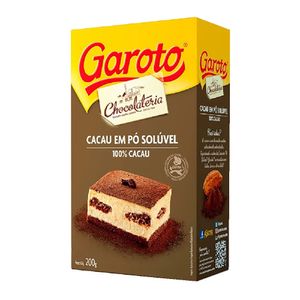 Cacau em Pó Sem Açúcar Garoto 200g