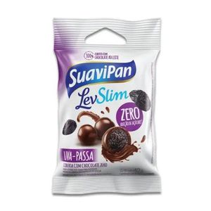 Drageados de Uva-Passa Cobertos com Chocolate Zero Açúcar Suavipan 40g