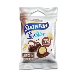 Drageados de Amendoim Cobertos com Chocolate Zero Açúcar Suavipan 40g