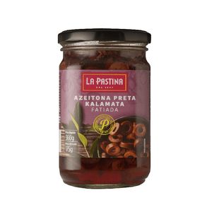 Azeitona Preta Kalamata Fatiada La Pastina 360g