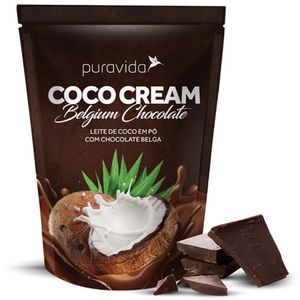 Leite de Coco em Pó Sabor Chocolate Belga Puravida 250g