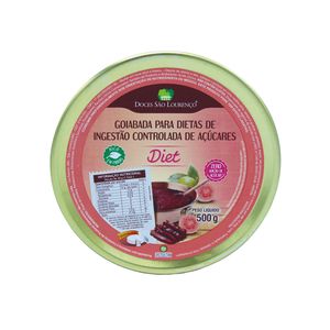 Goiabada Sem Açúcar Doces São Lourenço 500g