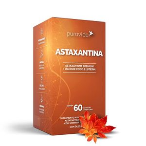 Suplemento Alimentar de Luteína, Astaxantina e Zeaxantina Puravida 60 Cápsulas