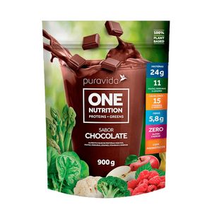 Proteína Vegana Sabor Chocolate Zero Açúcar Puravida 900g