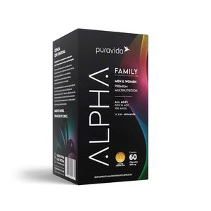 Suplemento Alimentar Alpha Family PuraVida 60 Cápsulas