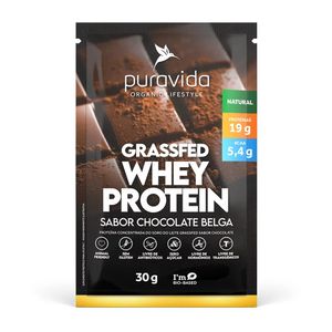 Whey Protein Chocolate Belga Grassfed PuraVida 30g