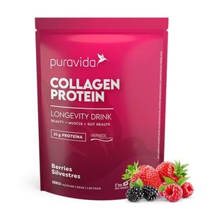 Colágeno Protein Berries Silvestres PuraVida 450g