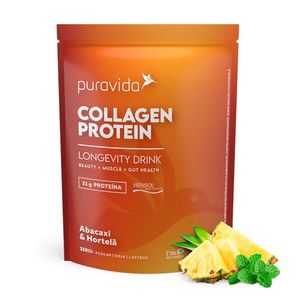 Colágeno C. Protein Abacaxi e Hortelã PuraVida 450g