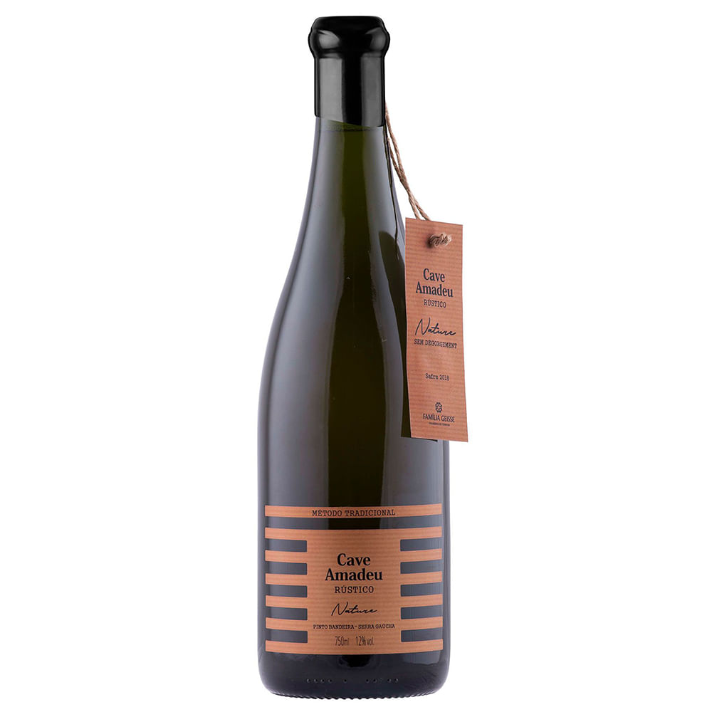 Espumante Cave Amadeu Rustico Nature 750ml - Casa Santa Luzia