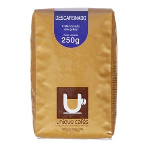 Café Unique Torrado Em Grãos Descafeinado 250g