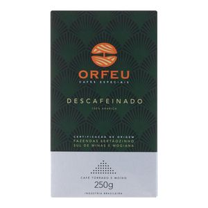 Café Orfeu Torrado E Moído Descafeinado 250g