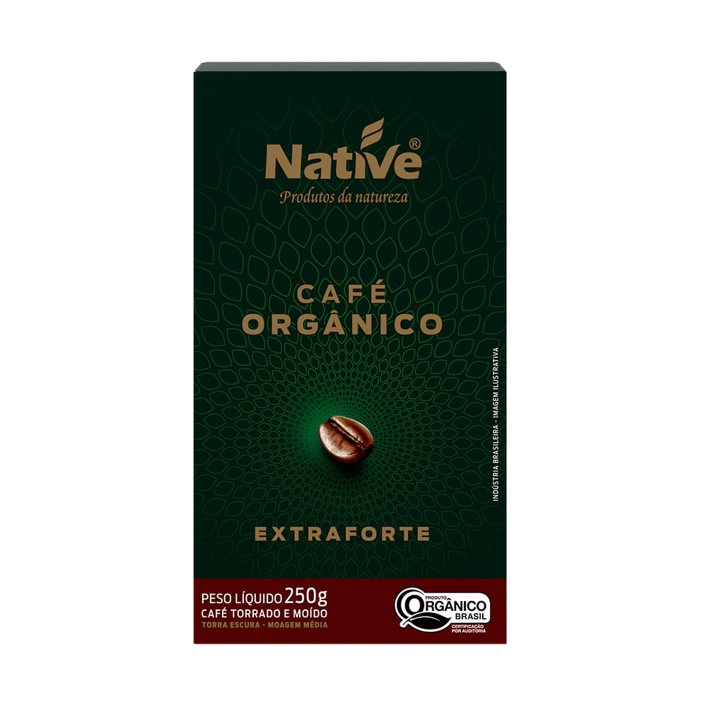 Café Orgânico Torrado E Moído Extraforte Native 250g - Casa Santa