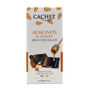 Chocolate com Leite de Amêndoas e Mel Cachet 100g