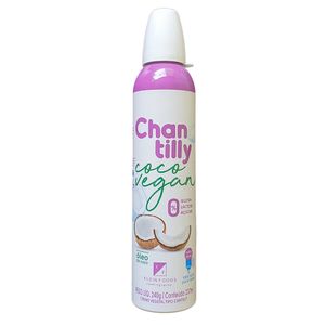 Chantilly de Óleo de Coco Vegano Sem Açúcar, Lactose e Glúten Klein Foods 237ml