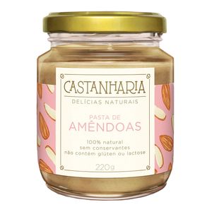 Pasta Castanharia Amêndoas Sem Lactose E Glúten 220g