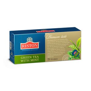 Chá Verde Mint Premium Taste Riston 25 Sachês