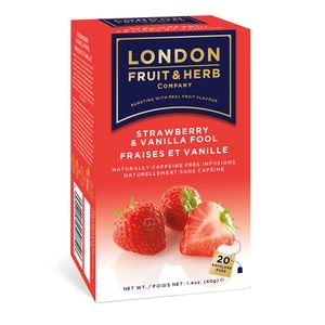 Chá de Morango e Baunilha London Fruit & Herb 20 Sachês