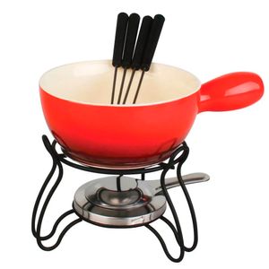 Jogo de Fondue Vermelho Hauskraft 8 Peças