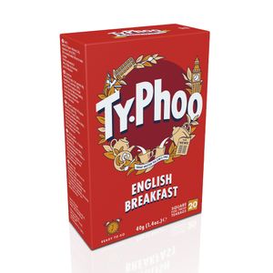 Chá English breakfast em sachê Ty-phoo