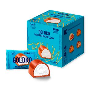 Caixa de Bombom Sabor Marshmallow Sem Açúcar Goldko 207g