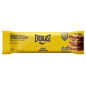 Barra de Proteína de Cookies e Brigadeiro Sem Glúten e Sem Açúcar Everlast 50g
