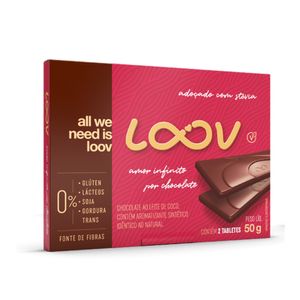 Chocolate ao Leite Sem Açúcar Chocolife Loov 50g