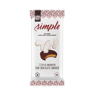 Cups de Amendoim Com Chocolate Amargo Simple 40g