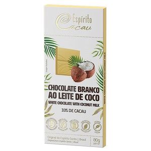 Chocolate Branco ao Leite de Coco 33% Cacau Espírito Cacau 80g