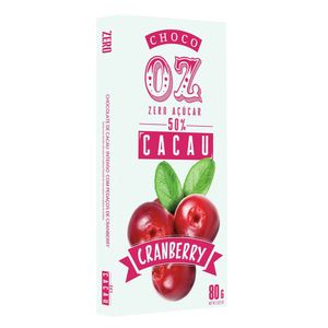 Chocolate 50% Cacau Com Cranbery Zero Açúcar Choco Oz 80g