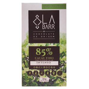 Chocolate Com Açúcar de Coco 85% Cacau Labarr 80g
