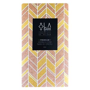 Chocolate Branco Com Nibs de Cacau Labarr 80g