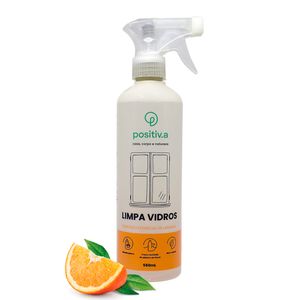 Limpa Vidros Com Óleo Essencial de Laranja Positiv.a 550ml