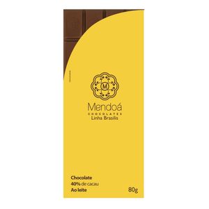 Chocolate ao Leite 40% Cacau Mendoá 80g