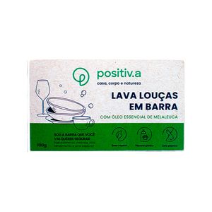 Lava Louça Em Barra Melaleuca Positiv.a 100g