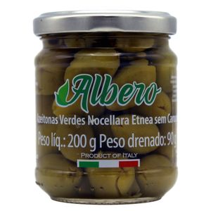 Azeitona Verde Sem Caroço Nocellara Albero 200g