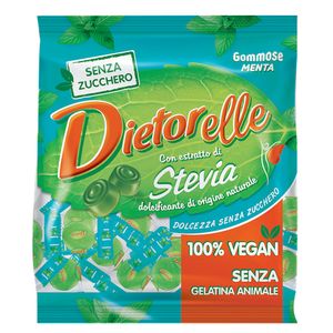 Bala de Goma de Menta Vegana Sem Açúcar Dietorelle 70g