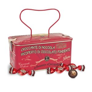 Bombons de Avelã Cobertos com Chocolate Fondente Leone 150g