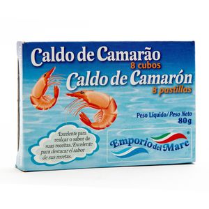 Caldo de Camarão em Cubo Emporio del Mare 80g