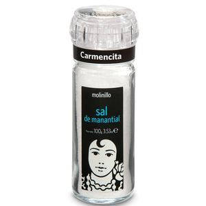 Sal de Manantial Molinillo Com Moedor Carmencita 105g