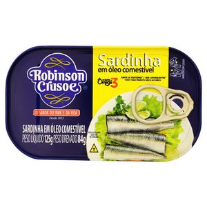 Sardinha em Óleo Robinson Crusoe 125g