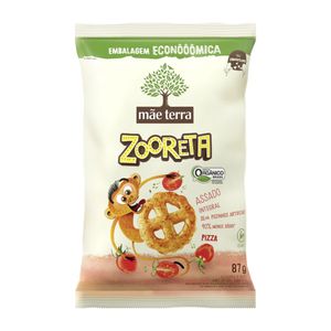Salgadinho Zooreta Pizza Orgânico e Vegano Mãe Terra 45g