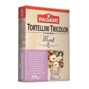 Tortellini Tricolor Recheado com Carne Pagani 250g
