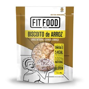 Snack de Arroz Integral, Quinoa e Linhaça Fit Food 90g