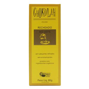 Chocolate Orgânico Recheado ao Leite Chokolah 80g